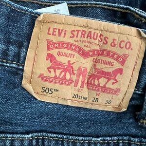Levi's Men's Slim Jeans in Dark Indigo Blue 20 slim